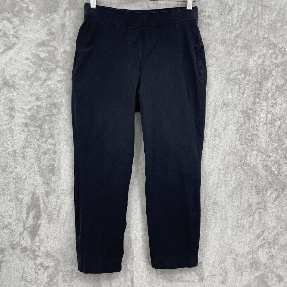 Spanx On the Go Ankle Slim Straight Shaping Cotton Blend Pull On Pants